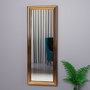 Hanah Home Espejo de muelle con marco de bronce 40x105 cm
